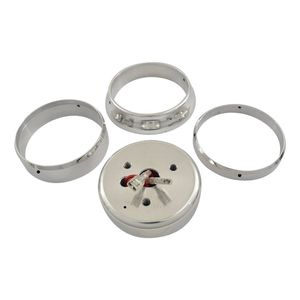 Cal Custom 3 Bolt Steering Wheel Adaptor Boss Ford Falcon Mustang 1964-74 Polished Aluminium
