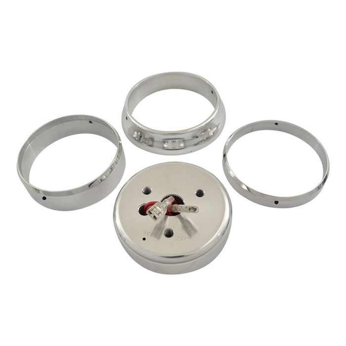 Cal Custom 3 Bolt Steering Wheel Adaptor Boss Ford Falcon Mustang 1964-74 Polished Aluminium