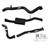Ignite Exhausts Turbo Back For Nissan Gu Patrol 4.2l Leaf Spring Ute 3" Dump Pipe & Muffler Black Aluminised Steel