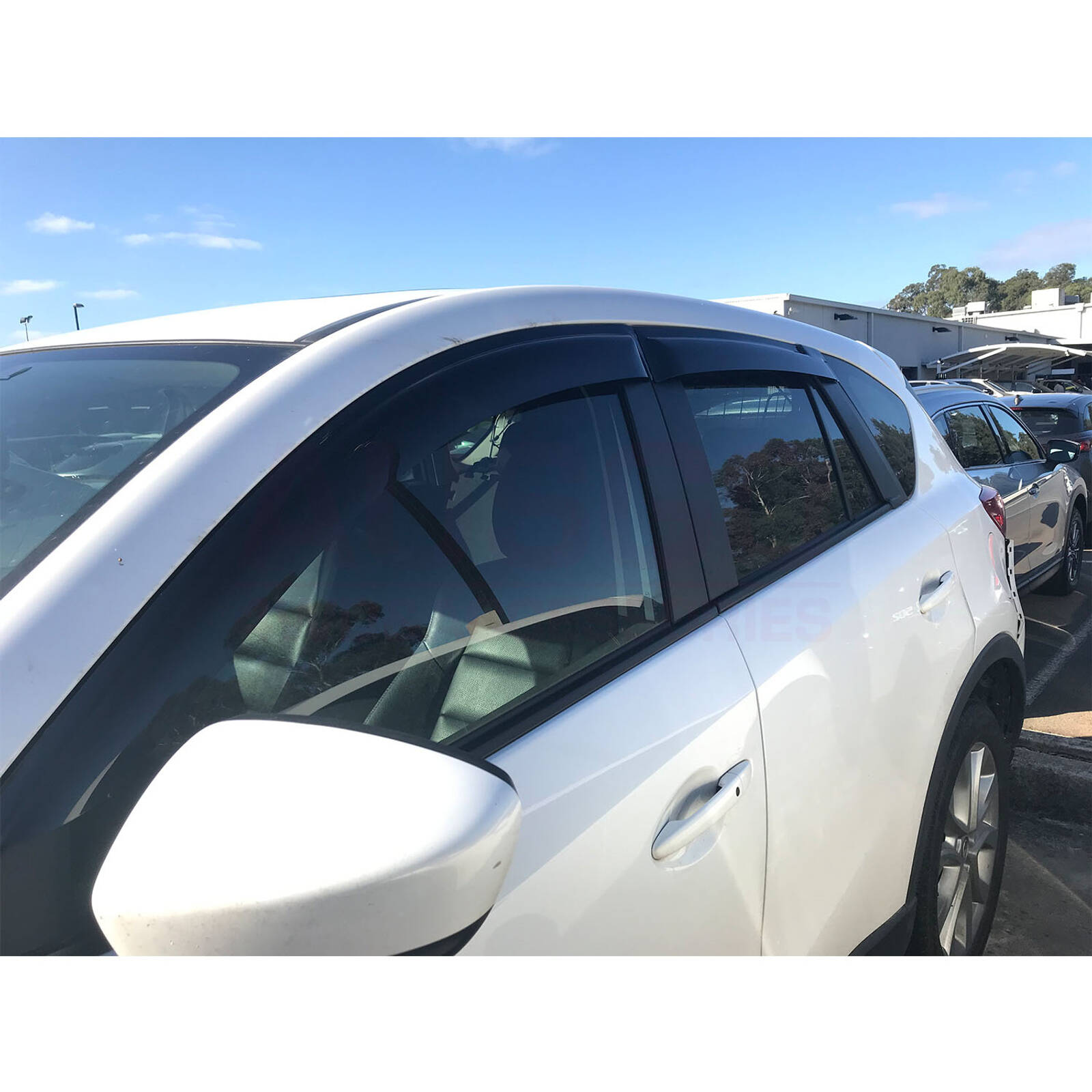 Buy Weathershields For Tesla Model Y 2022-2025 Car Weather Shields Wind Deflectors Window Sun Visor 4 Piece Set 9131363