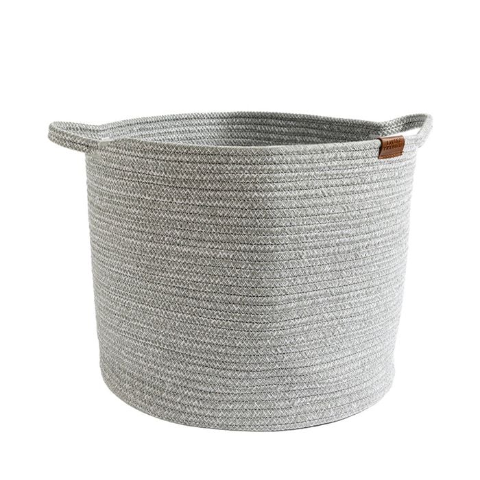 Living Textiles Cotton Rope Medium Hamper - Sage