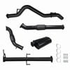 Ignite Exhausts Turbo Back For Mitsubishi Mn Triton 2.5l 3" Cat & Muffler Black Aluminised Steel