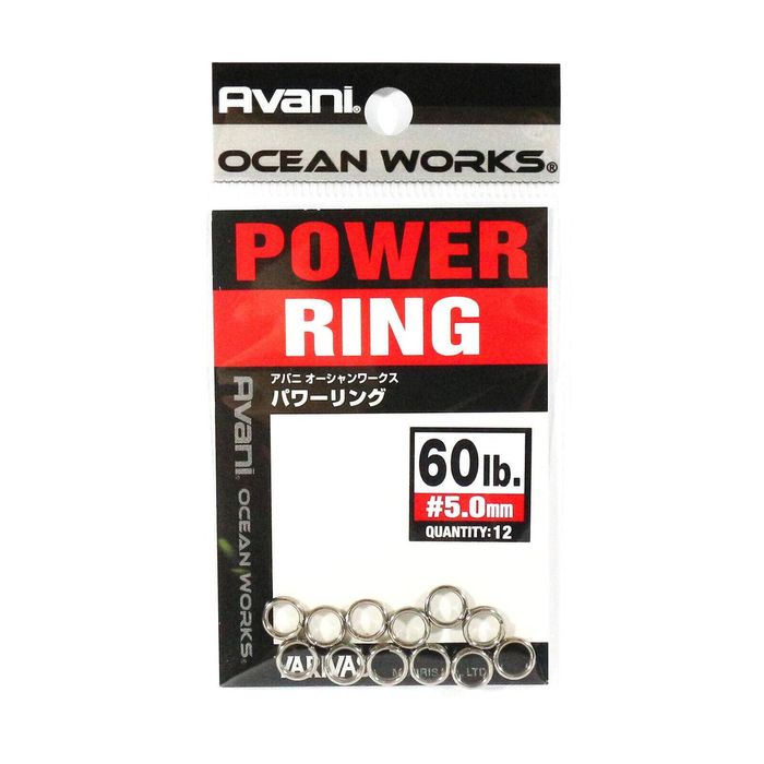 Varivas Avani Ocean Works Power Heavy Duty Strong Fishing Split Ring 60lb