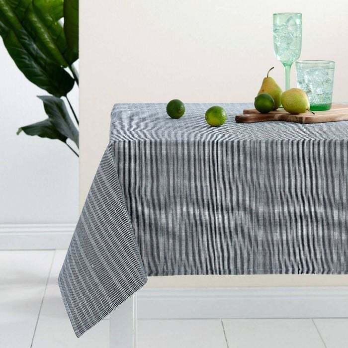 Ladelle Navy Cotton Rich Tablecloth 150 x 265 cm - Bunnings Australia