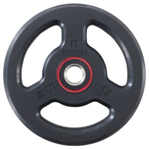 Decathlon - Rubber Weight Disc With Handles 28Mm 5Kg - 5 Kg