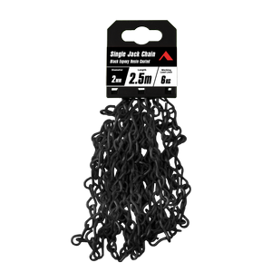 Pinnacle 2mm x 2.5m Matte Black Single Jack Chain