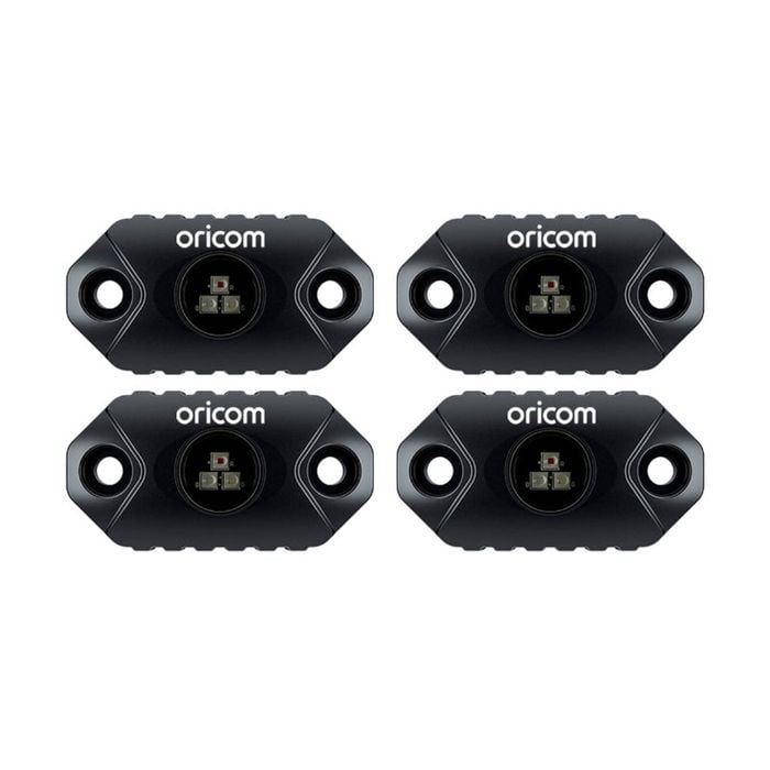 Oricom RKLBT4RGB LED Rock Light Four Pack RGB Custom Colour