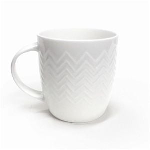 Bianco Zig Zag Textured Mug 350ml Alex Liddy