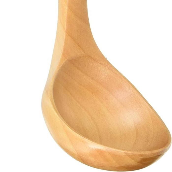 27cm Wooden Ladle Spoon Straight Straight Handle Soup Server