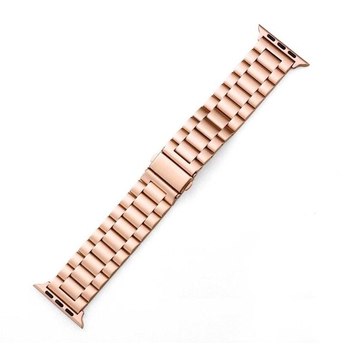 Stainless Steel Metal Watch Band Strap - For iWatch 38mm 40mm 41mm [42mm Series 10] (Rose gold)