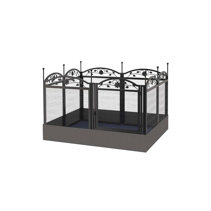 BingoPaw Heavy Duty Metal Pet Dog Playpen Pen 8 Panels Foldable 126x126x88cm