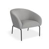Solace Cloud Grey Armchair - Matt Black Legs