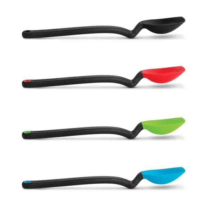 Dreamfarm 20cm Mini Supoon Silicon Sit Up Spoon Set of 4 Blue, Green, Red & Black