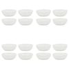 16pc Ecology Fine Bone China Canvas Sauce Bowls 7x3.5cm - White