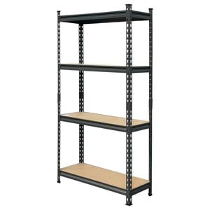 Craftright 1525 x 810 x 310mm Grey 4 Tier Shelving Unit