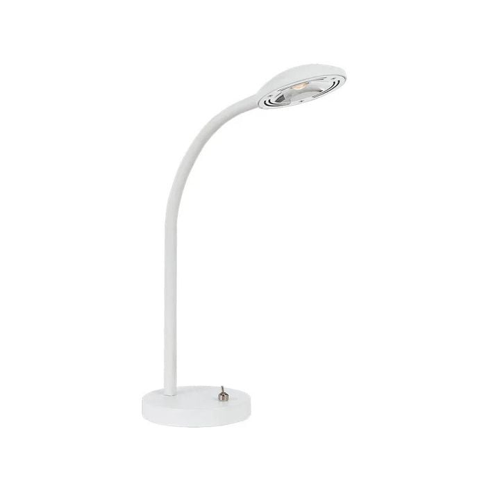 Telbix Tyler Modern Table Desk Lamp Light Metal White