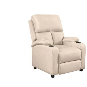 Zola Push Back Recliner Chair Linen - Light Grey09