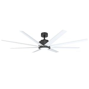 Vencha Titanic  RWS Tri-Control  1830mm ABS Blades DC Ceiling Fan with light- Black/White