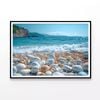 View of Rocks, Beach with Sky   Print 100% Australian Made 120x90cm  (Poster)