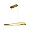 Oval Ring Pendant Light - Delessi Saturno - Gold