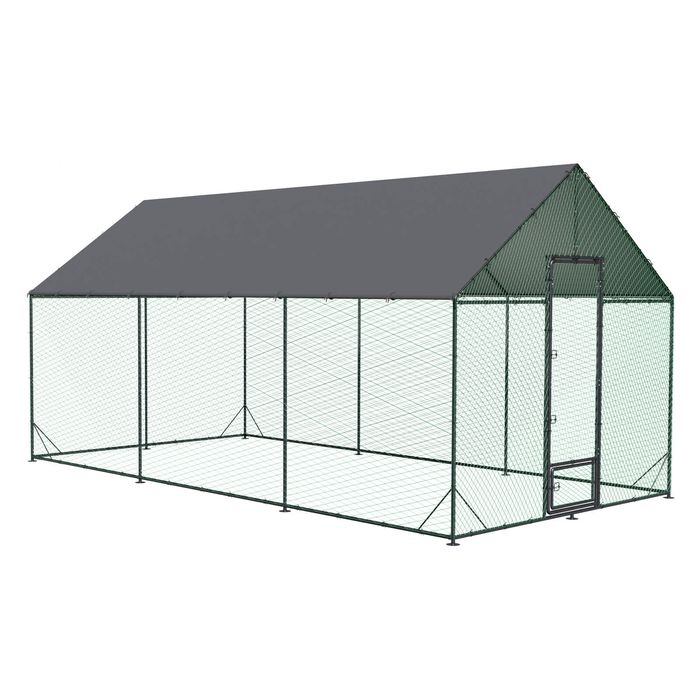 BingoPaw Walk-in Chicken Coop Run Cage Rabbit Hutch 300x602x276cm