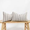 Gioia Casa 2-pack Linen Cotton Cushion Covers - Yarn Dyed 55% Linen 45% Cotton - Natural, 30cm X 50cm