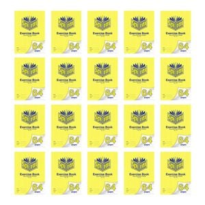 20x Spirax 116 Exercise Book A4 64 Pages 9mm Dotted School Notebook Yellow