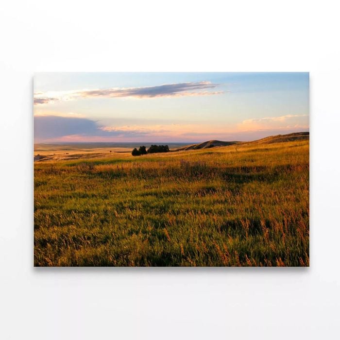 Sunset in South Dakota  Print 100% Australian Made 75 x 50cm  (Stretched)