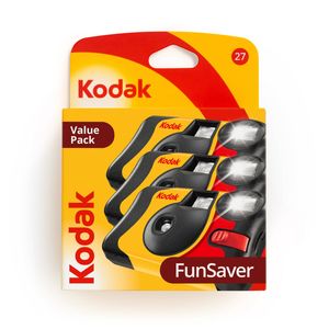 Kodak One Time Use Camera Funsaver 3 Pack Value Pack