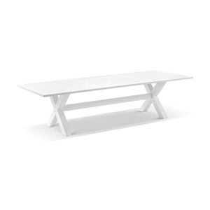 Tahitian 3m Outdoor Aluminium Rectangle Dining Table White