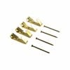 Everhang 8kg Brass Plated Picture Hanging Angle Drive Hook - 4 Pack
