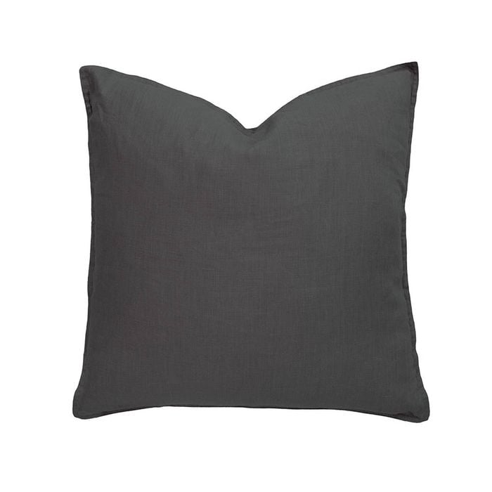 Bambury Linen Square Cushion - Charcoal