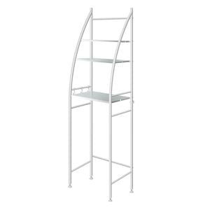 Duxta 3 Tiers Toilet Shelf Bathroom Rack in White Colour