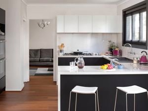 Blackberry kitchen doors in modern kitchen