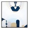 Artist Lane "Whitsunday Island  " by Ani Ipradjian - 41x41cm Black Framed Canvas
