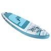 VEVOR Inflatable Stand Up Paddle Board White and Blue Non-slip Deck for Youth & Adults