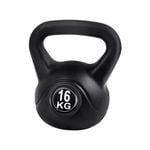 Everfit 16kg Kettlebell Black