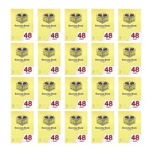 20x Spirax 112 Exercise Book A4 48 Pages 14mm Ruled School Notebook Yellow