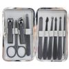 11pc LVD Metal/Plastic 12.5cm Manicure Nail File/Clipper/Cuticle Kit Grey/Black