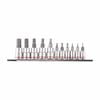 Kincrome 11 Piece 1/4" And 3/8" Drive Imperial Hex Socket Set