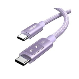 Ugreen Uno 100w Usb C To Usb C Cable With Led Display Fast Charging Braided Durable Design