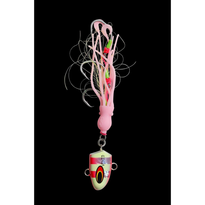 Vexed Bottom Meat 200g Hybrid Fishing Jig Bait Fishing Lure Pink Glow