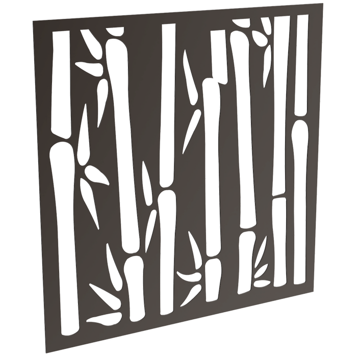 ProtectorAl 300 - 1200 x 300 - 1200mm Black Satin Bamboo Unframed Solid Aluminium Decorative Panel