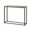 Oikiture Console Table Hallway Entry Side Tables Marble Effect Hall Display Black&Wooden