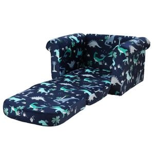 Keezi 1 Seater Kids Sofa Flip Open Navy