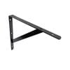 Carinya 300 x 300mm Black Straight Stayed Bracket - Heavy Duty