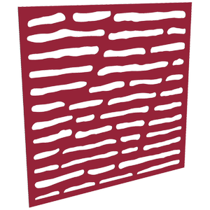 ProtectorAl 300-1200 x 300-1200mm Dark Red / Gloss White Slate Unframed Composite Deco Panel