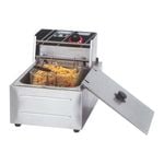 Benchstar Electmax Single Tank Electric Fryer 2.4Kw  - Commercial Benchtop Deep Fryers (TEF-81KW)