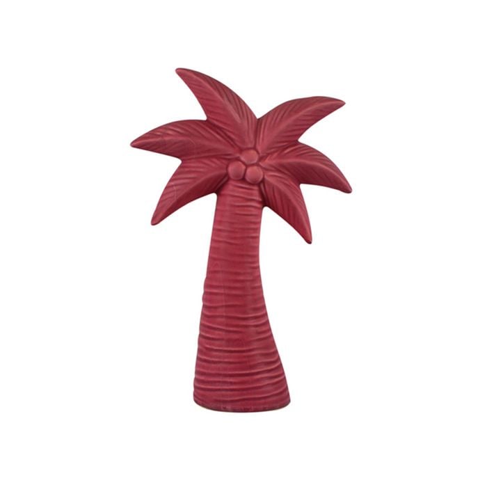 Maine & Crawford Costa Ceramic 23cm Palm Decor - Dirty Pink
