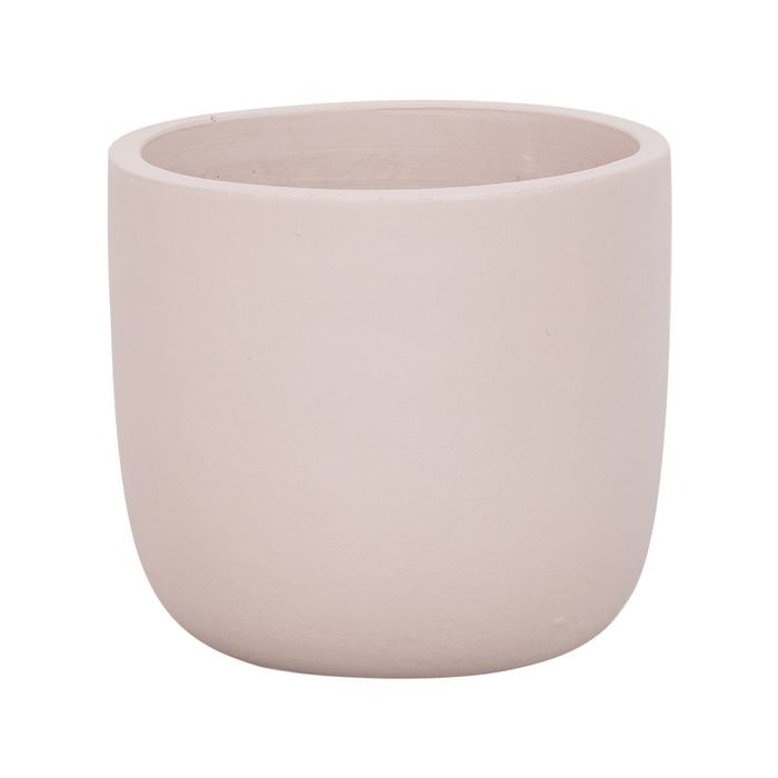 18 x 16cm Cream Plain Ceramic Egg Pot